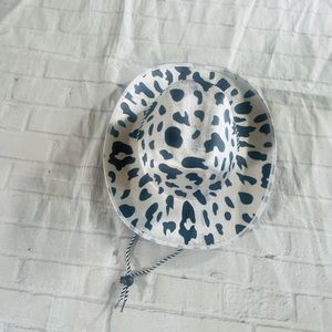 Faux Cow Print Cowboy Hat NWT